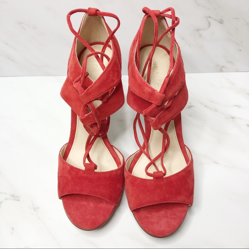 NEW Pelle Moda Suede Raspberry Heels 5.5 - Picture 3 of 7
